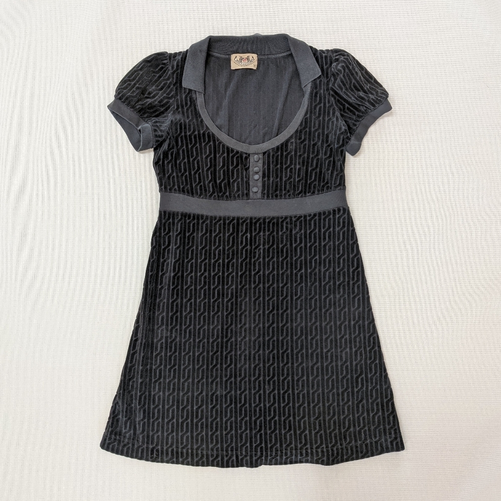 💔SOLD💔Juicy Couture vintage babydoll mini velvet